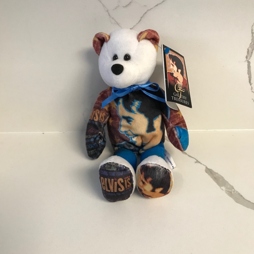 Limited Treasures Elvis Is  Bear Beanie #18 from 2006 NWT